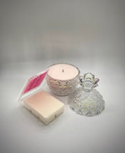 Load image into Gallery viewer, London Peony &amp; Blush Suede Wax Melt
