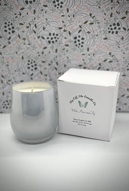 White Pear and Fig 10 Oz Luxury Candle